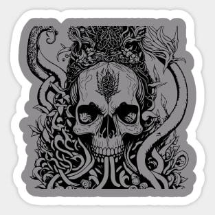 skull creature out of the sea Sticker